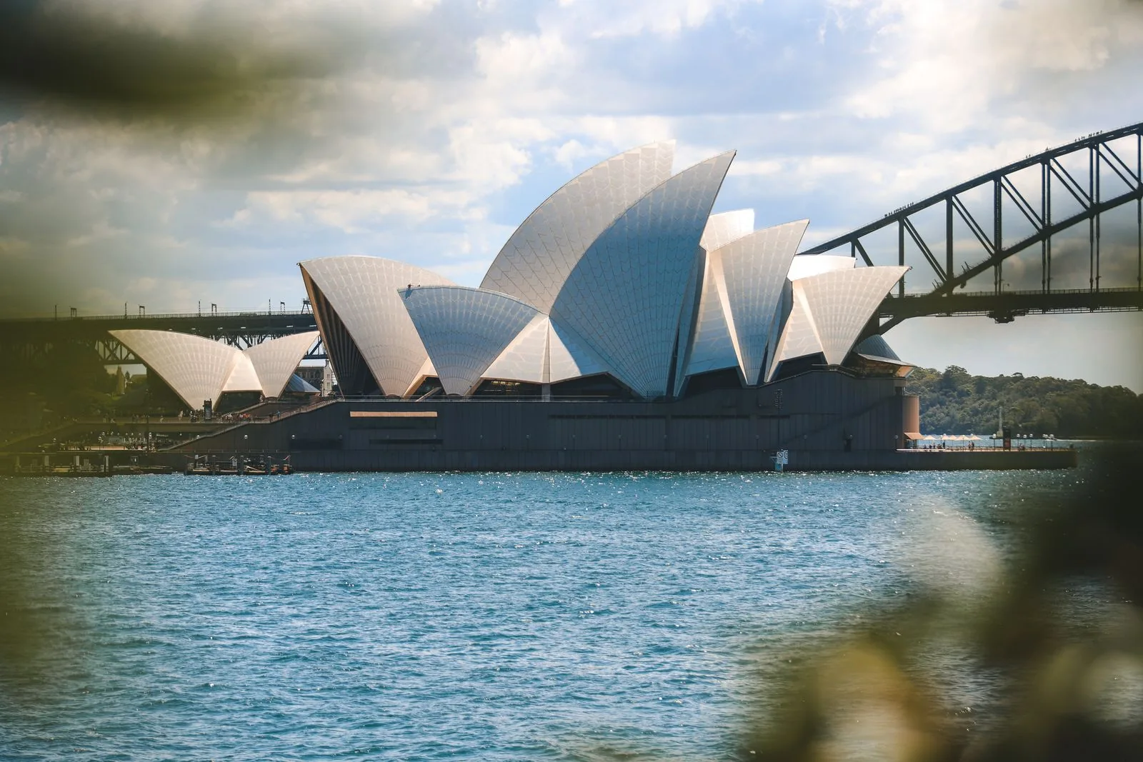 Sydney Opera House and Harbour Bridge in daylight